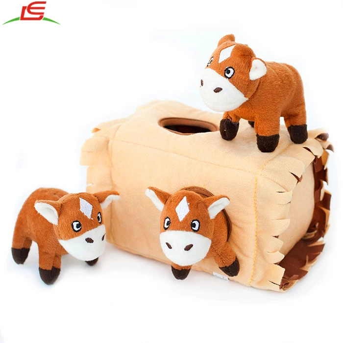 plush donkey dog toy