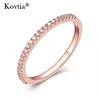 Kovtia Best Belling Simple Brass Ring Jewelry Design Zircon Gear Rings for Gifts