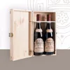 High quality unfinished wooden wine boxes with Custom Logo