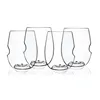 large fancy stemless glass unique bulk wholesale printed thick wine glasses with logo