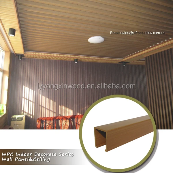Dcorative Wpc Pvc Ceiling,Wood Wpc Pvc Plastic Ceiling/roof Panels