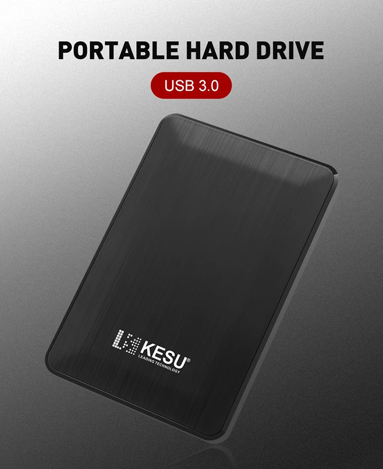 KESU 2518 2.5" Portable External Hard Drive USB 3.0 80GB 120GB 160GB 250GB 320GB 500GB 2TB 1TB External Hard Disk HDD for PC/Mac