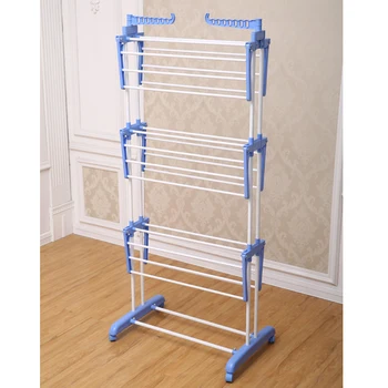 Jp Cr300w Portable Metal Trolley 3 Layer Cloth Laundry Hanging Rack Jp Cr300w Portable Metal Trolley 3 Layer Cloth Laundry Hanging Rack Dryer