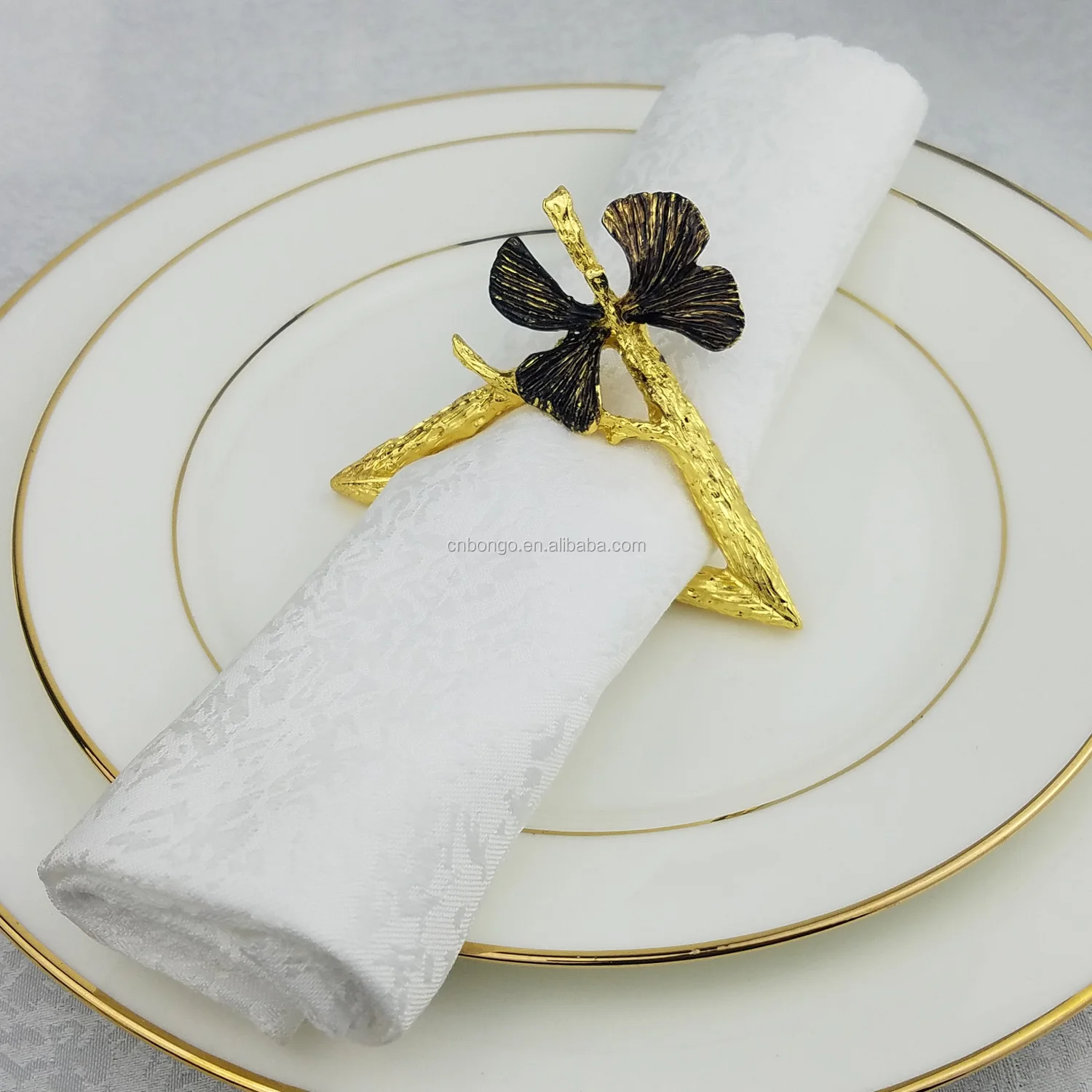 New Design Golden Black Metal Napkin Ring Buy Gold Napkin Ring,Golden