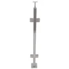 Shopping Mall Glass Railing Stainless Steel Posts