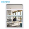 American sliding glass reception aluminium windows with grill track