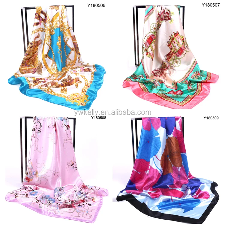 Hot Products New Printed Satin Scarf Lady - Buy Scarf Lady Product on