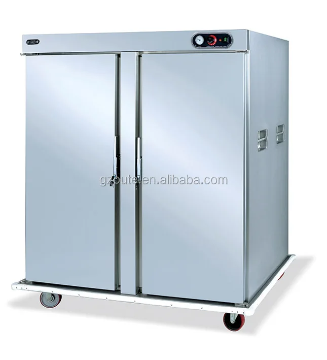 High Quality Movable 22 Trays Electric Double Door Large Food Warmer