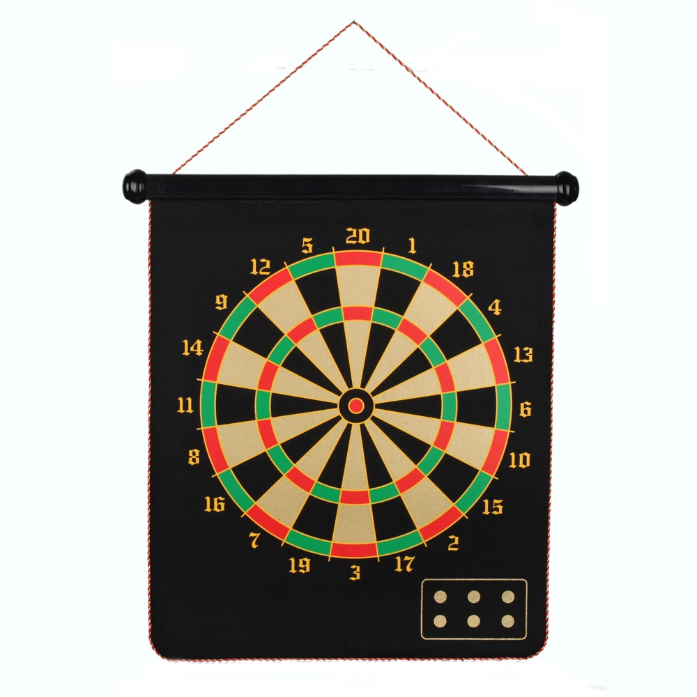 
High Quality 15 inch magnetic dart board custom hanging indoor dartboard game 