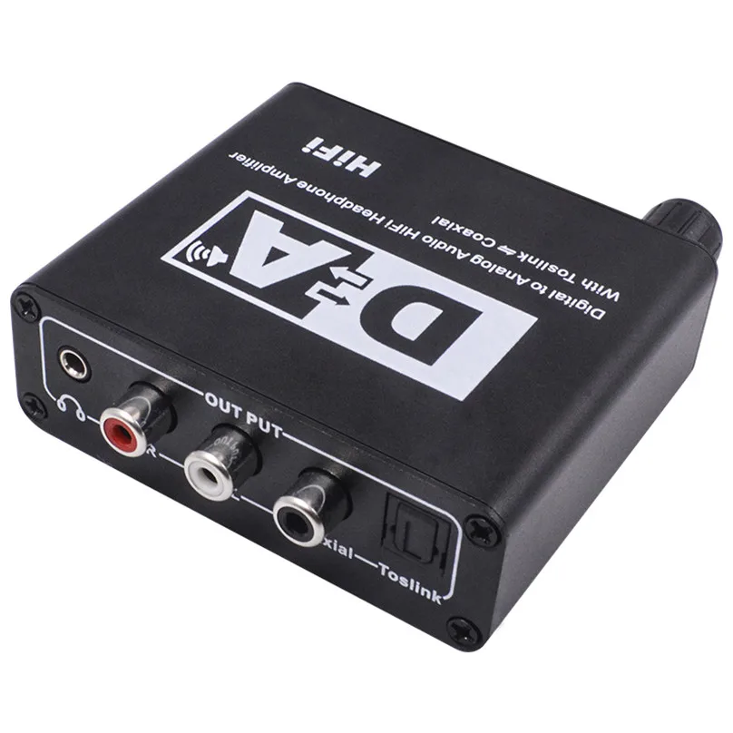 Digital To Analog Audio Amplifier Converter Box Adapter Hifi Headphone