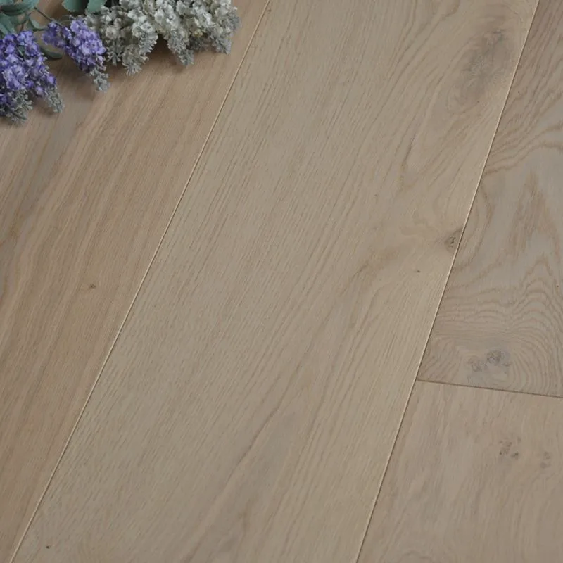 Big Plank Light Grey Color European Oak Engineered Wood Flooring