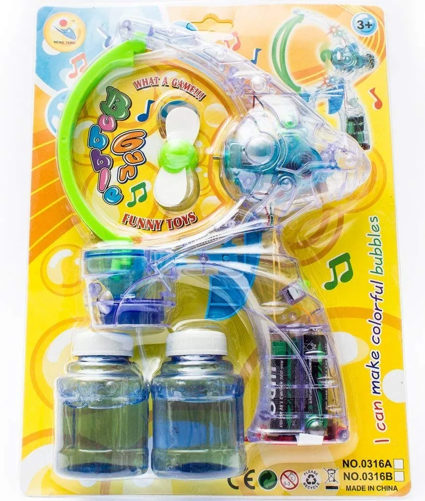 Mega Bubble Shooter Gun W/ Extralarge Bubble Action Exciting Sound