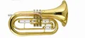 Bb Tone Marching Baritone Brass body Lacquer finish with Foambody case EMS free shipping