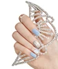 Fashion back glue magic press french nail tip