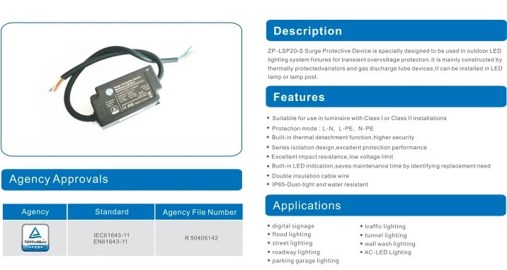 Factory Thunder Device LSP20-S Surge Protector