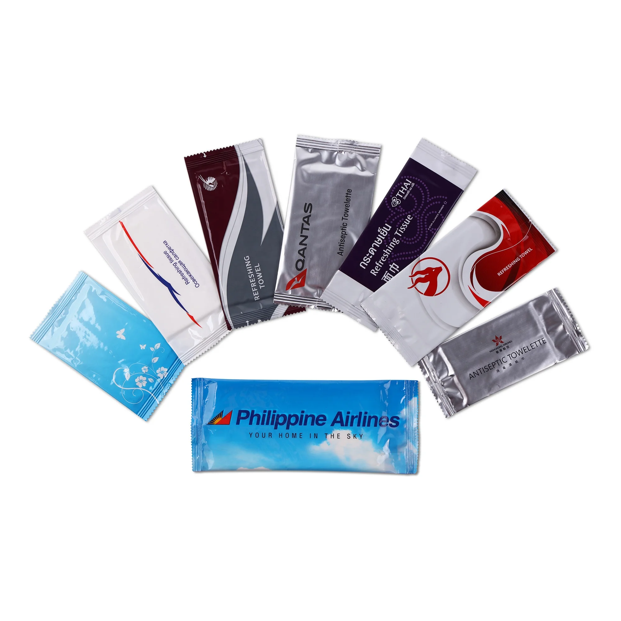 Oem Individual Wrapped Airline Wet Wipes/tissue/towle/towelette New
