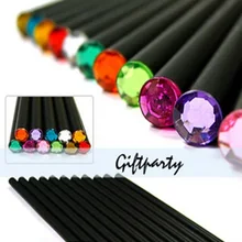 New Arrival ! Basswood HB Pencil With Colorful Diamond Kawaii School Painting Drawing Writing Children Charcoal