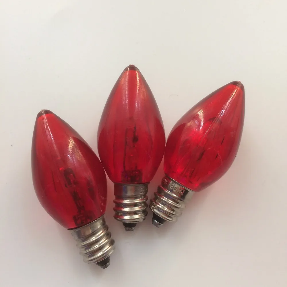 Multicolor C9 Christmas Outdoor Decorative Nice 7 Colors Led Strawberry