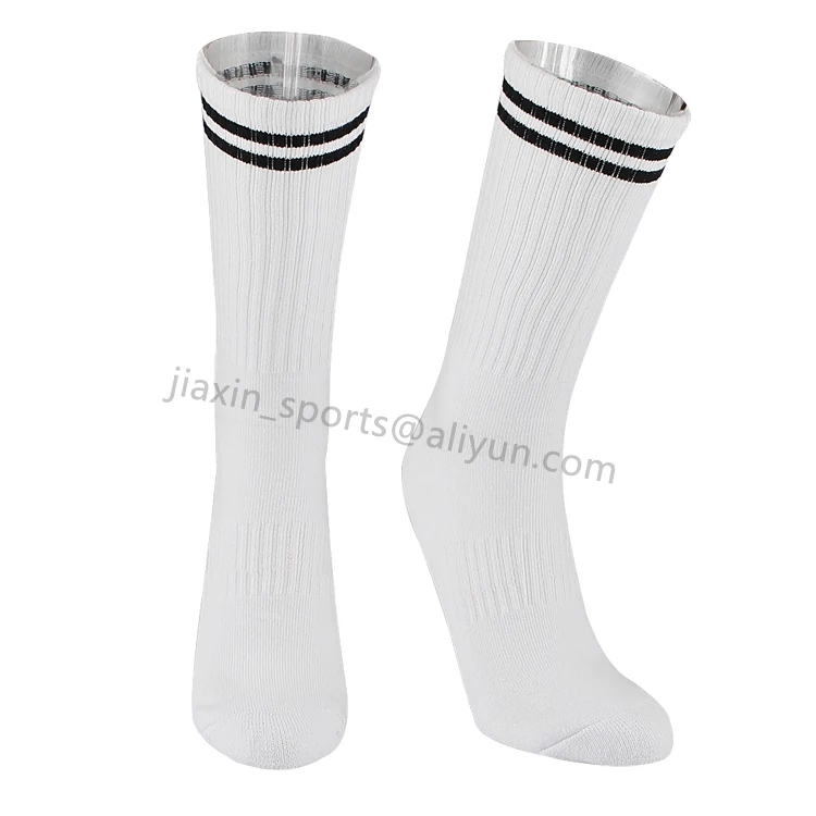 Cheap Hot Sale Black Stripe White Men Cotton Athletic Sock - Buy White ...