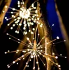 Christmas Solar Power Decoration Starburst LED Tree wedding led firework lights