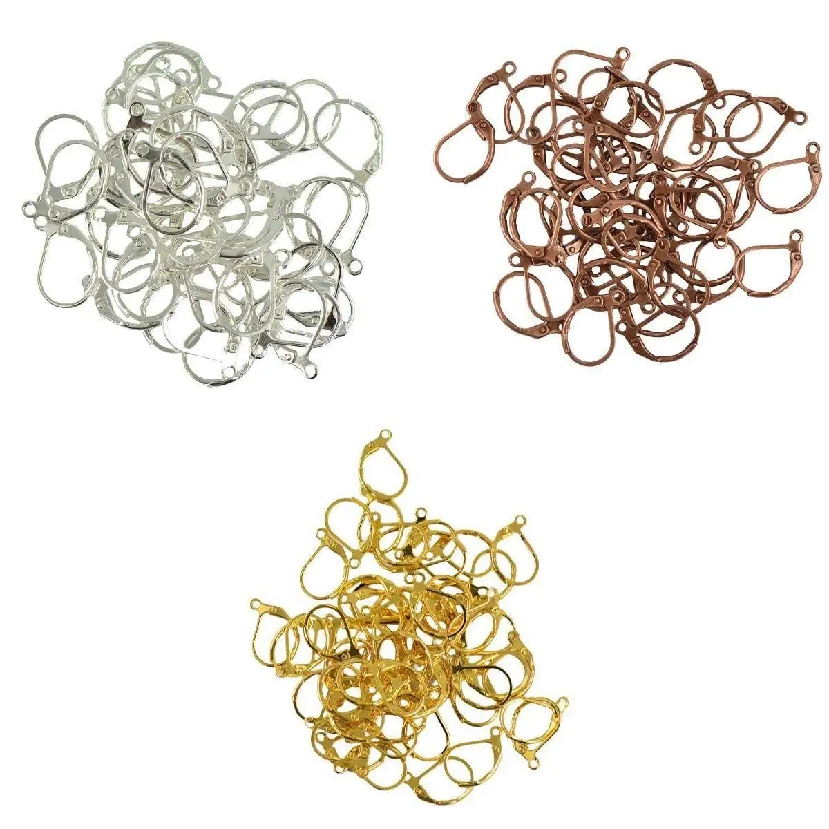 10 Pairs Genuine Copper Earring Hooks Kidney Wire 47.5mm