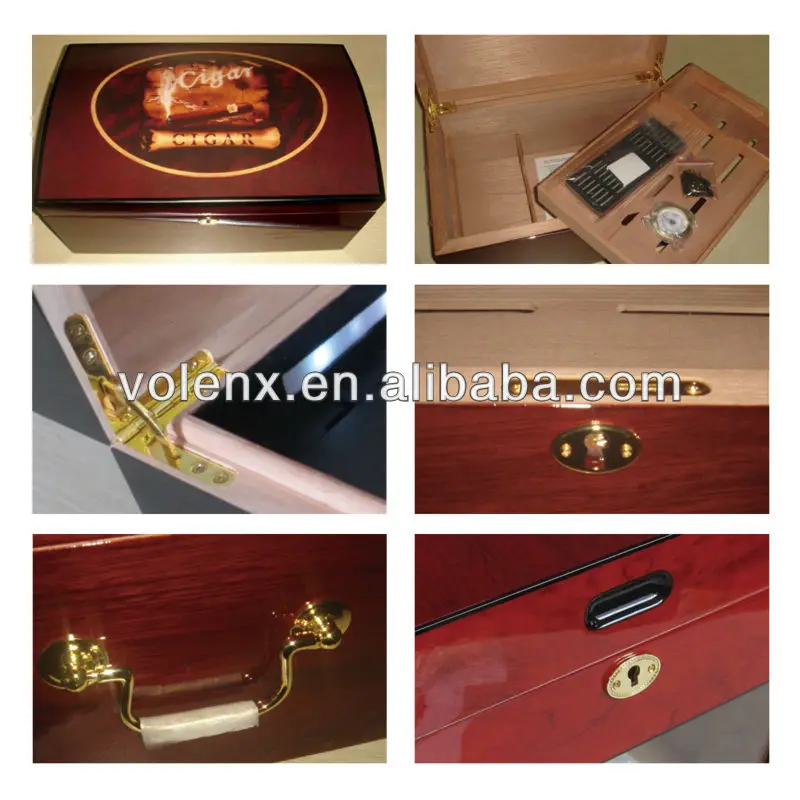 Luxury Decorative Wooden Display Cigar Cabinet Humidor (SGS&BV)