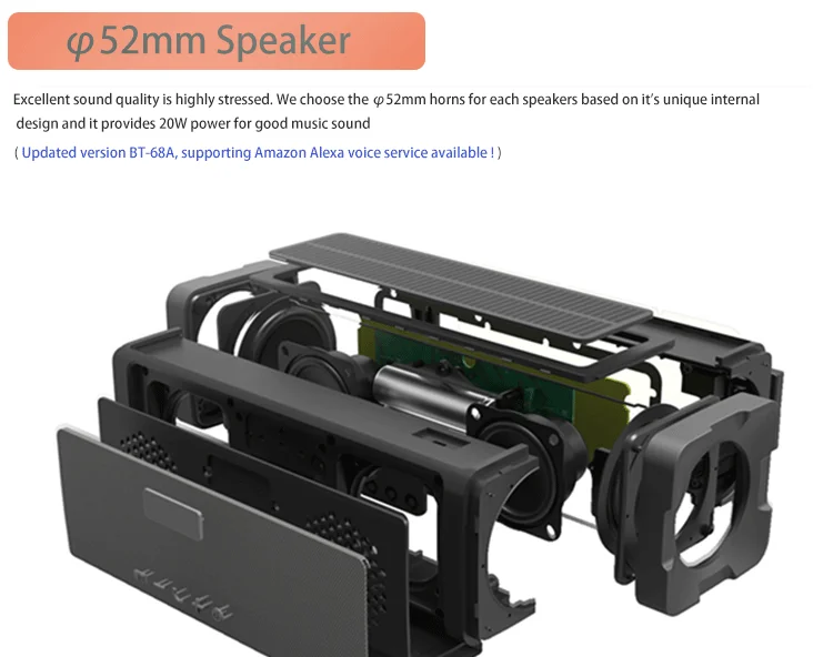 IPX7 Solar Camping Light Bluetooth Speaker with Power Bank