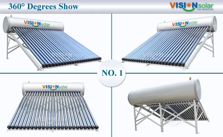 High Efficient Compact Heat Pipe Pressurized Solar Water Heater China