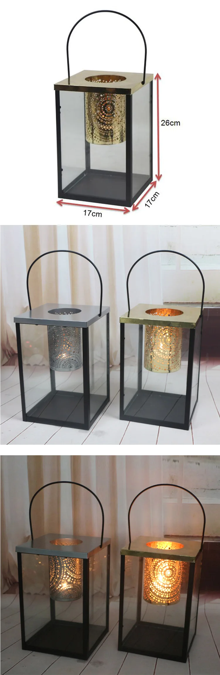 Wholesale Copper Mini Tealight Lantern Wedding Favors