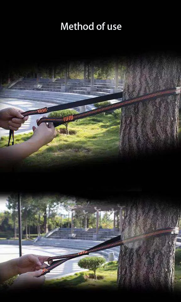 Hammock accessory Cheap Portable Easy Setup camping Non-Stretch Tree Friendly Hammock  adjustable loops Tree hammock Straps