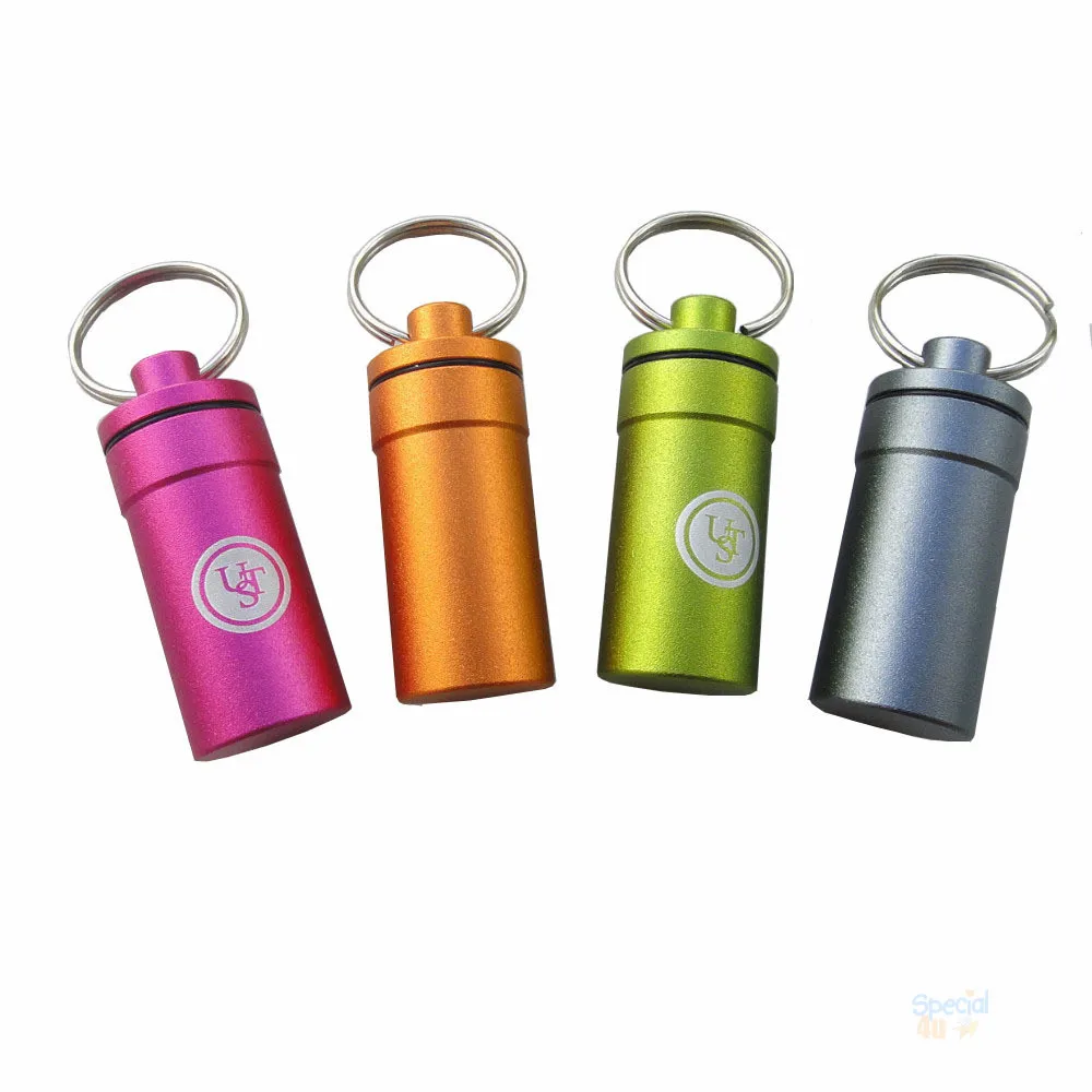 Ykww554 Aluminium Travel Pill Box Keychain And Pill Case For Medicine