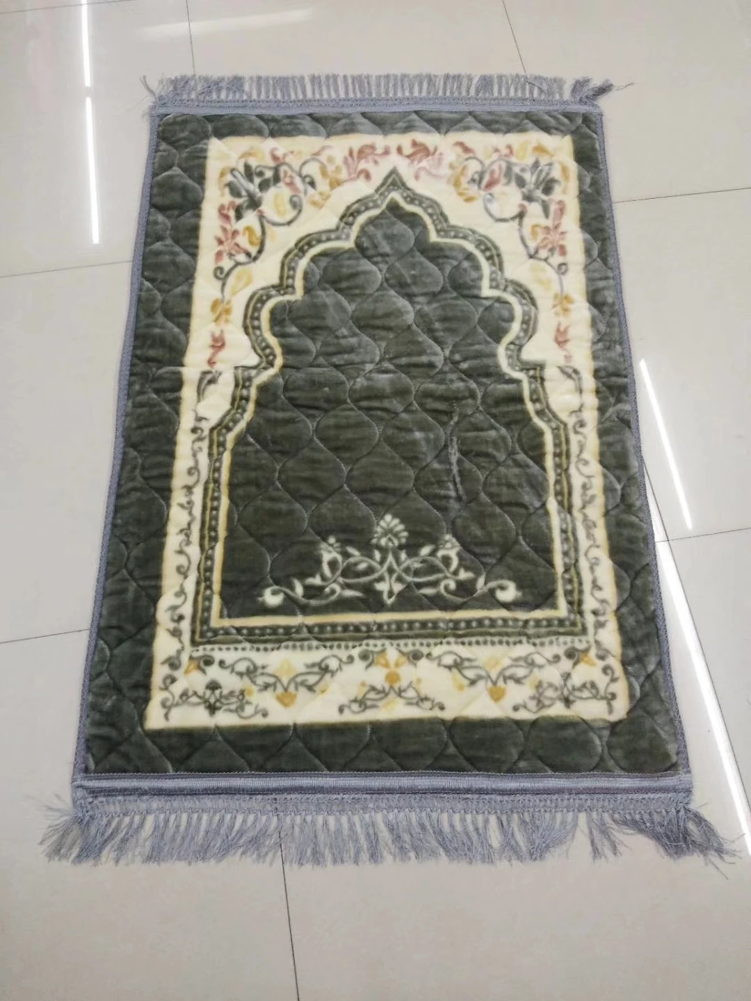 HappyTextile ISO Certificate Exquisite cotton yarn Material Prayer Mat,Durable Islam Prayer Mat,Delicate Muslim Prayer Mat