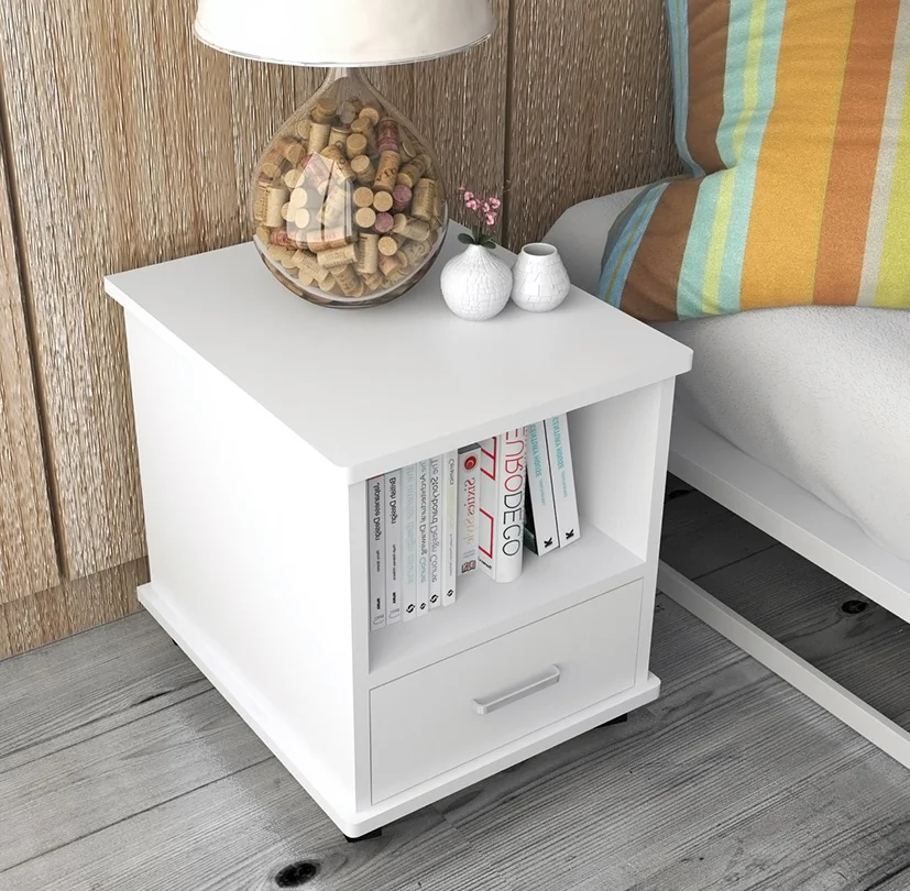 Modern White Nightstand With Wheels Buy Modern White Nightstand Product on