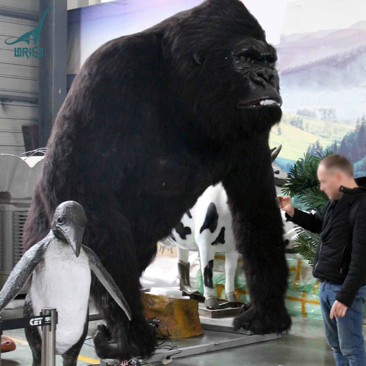 LORISO6007 Life size animatro<em></em>nic animal gorilla for amusement park