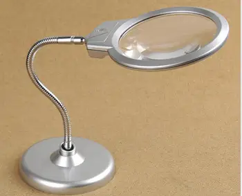 Best Led Lighted 2x Magnifier And Desk Lamp Magnifying Glass