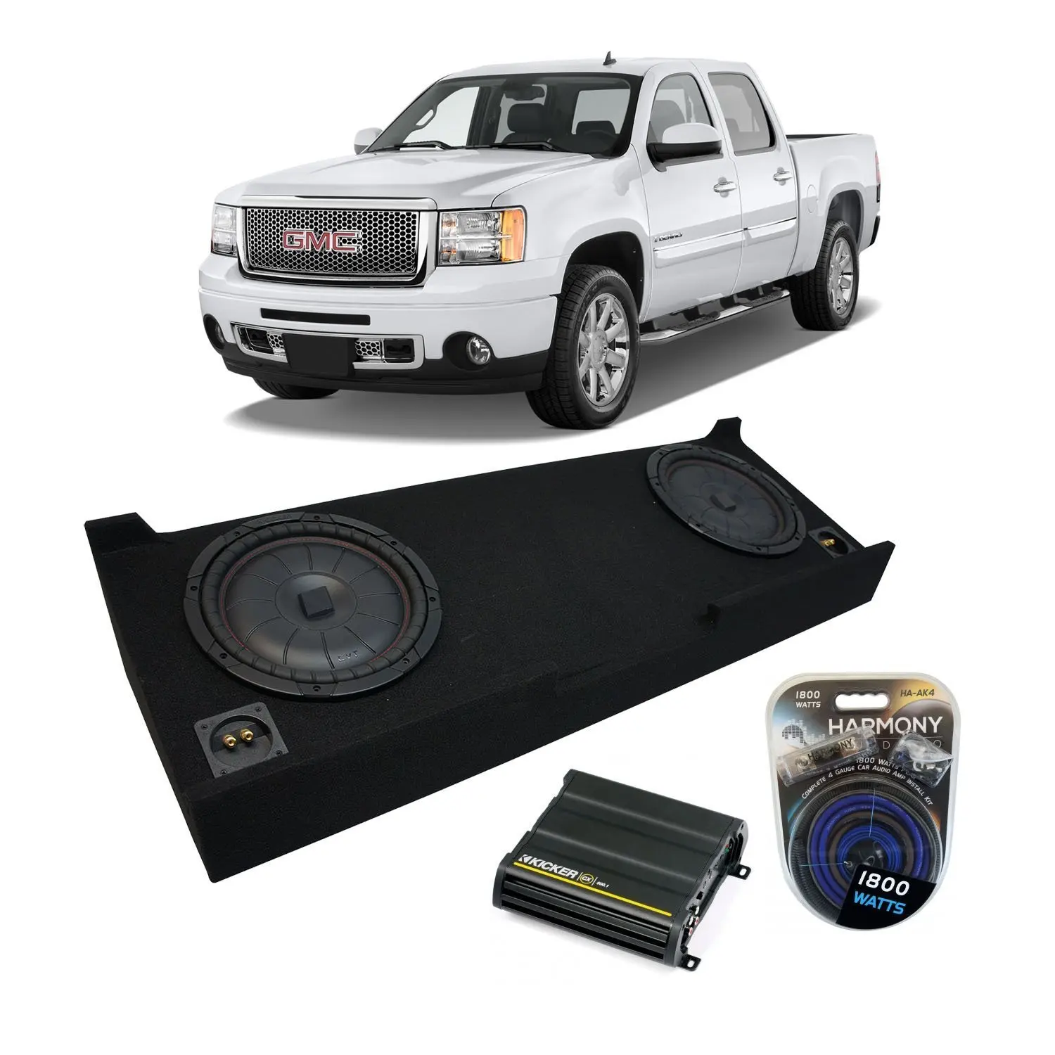 Speaker/Sub. Enclosures 20012006 Chevy Silverado 1500 Crew Cab Dual 12