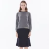 women basic round neck fashion words cotton cashmere long sleeve knitting pullover sweater