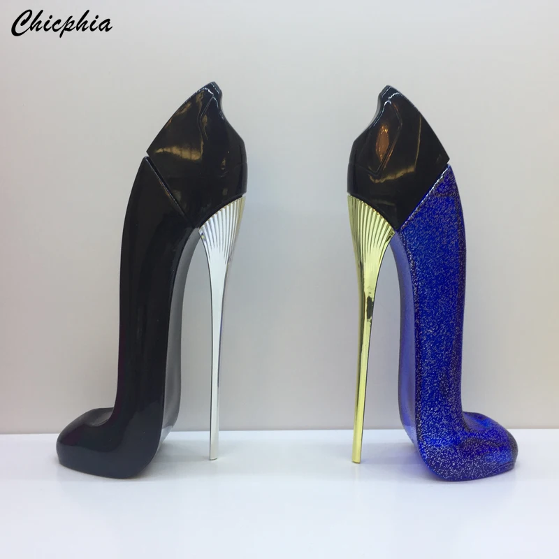 Unique Women High Heel Shoe Shape Glass Perfume Bottle