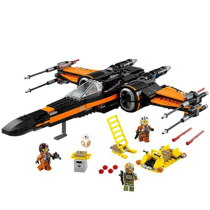 1set Building Blocks Super Heroes The Awakens Star Wars First Order Poe s X Wing Star