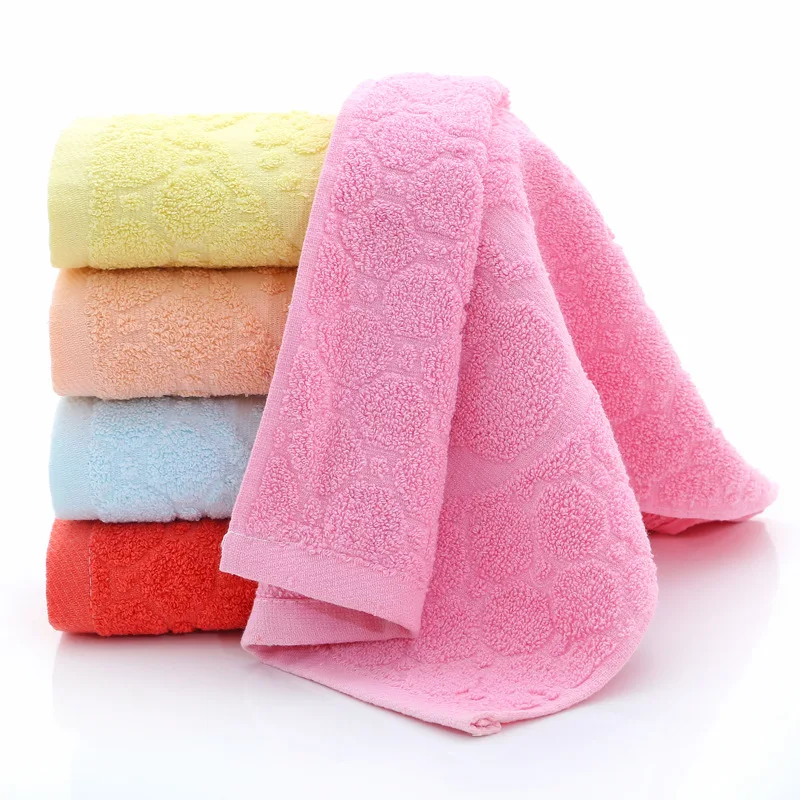 bright colored hand towels