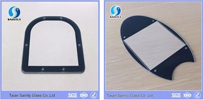 Manufacture Tempered Flat Glass Rectangle Led Light Cover Glass With Step Edge Buy Led Light 3396