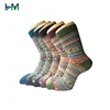HM-A711 custom wool sock half discount 100% merino woolen cashmere mongolian natural wool mix socks wholesale