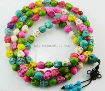 colorful skull bracelet