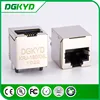 Shielded top entry rj45 connection jack with transformer , CAT5E , 0855085001