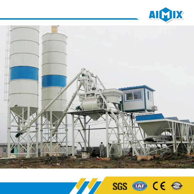 Top manufacture 25m3 mini readymix plant batching plant concrete cost