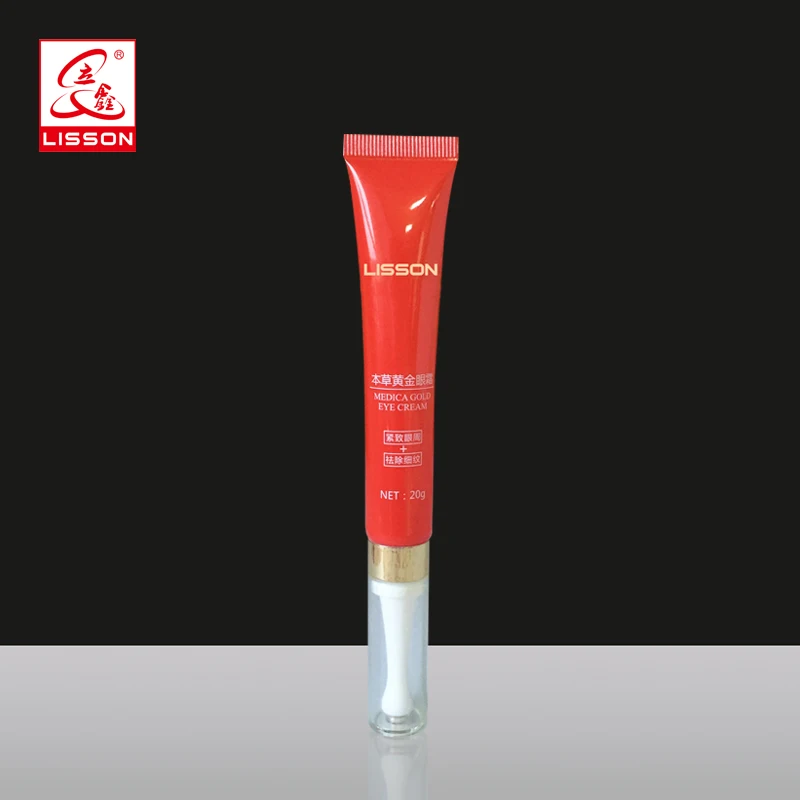 Cosmetic laminated aluminum Plastic Tube Package with roller for Eye Cream Eye serum wholesale custom eyelash packaging