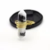 RM13026 Healing Single Gold Plated Milk Colour Stone Point Ring