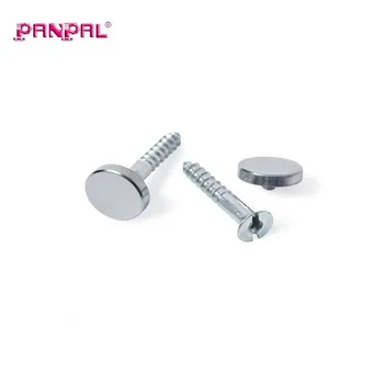 China Manufacturer Chrome Plated Flat Head Cap Cover Decorative