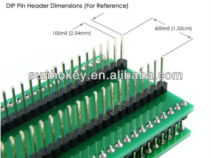 SOP16 zu DIP16 Programmierer Adapter Socket Converter Board 1,27 mm Pitch ZBXJ 