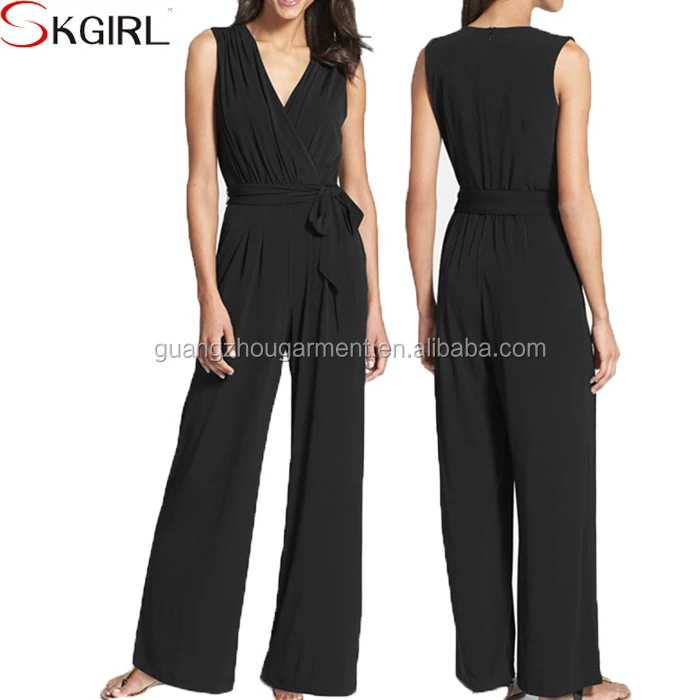 grey evening jumpsuit